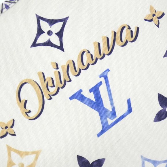 Louis Vuitton Neverfull Gm White Canvas Handbag (Pre-Owned) - Picture 6 of 8